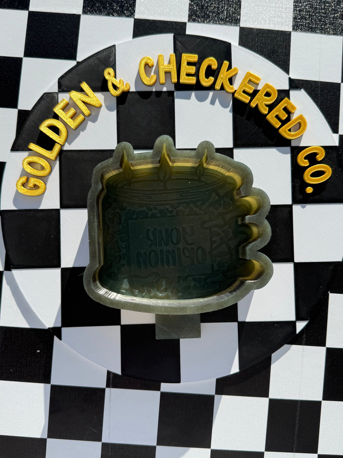 Your Opinion, Skelton Hand, Cheetah, Candle Custom Freshie