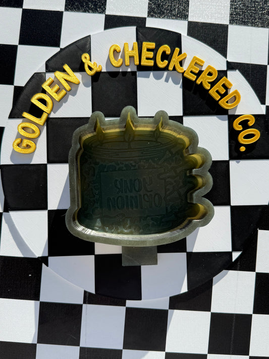 Your Opinion, Skelton Hand, Cheetah, Candle Custom Freshie