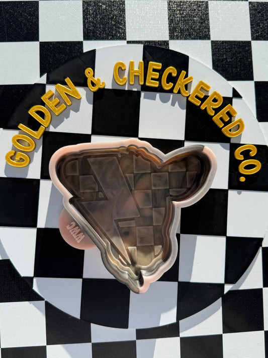Checkered, Cow, Lighting Bolt Custom Freshie